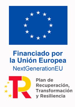 Emblemas de la Unión Europea y del Plan de recuperación, transformación y resiliencia, relacionado con la subvención del kit digital